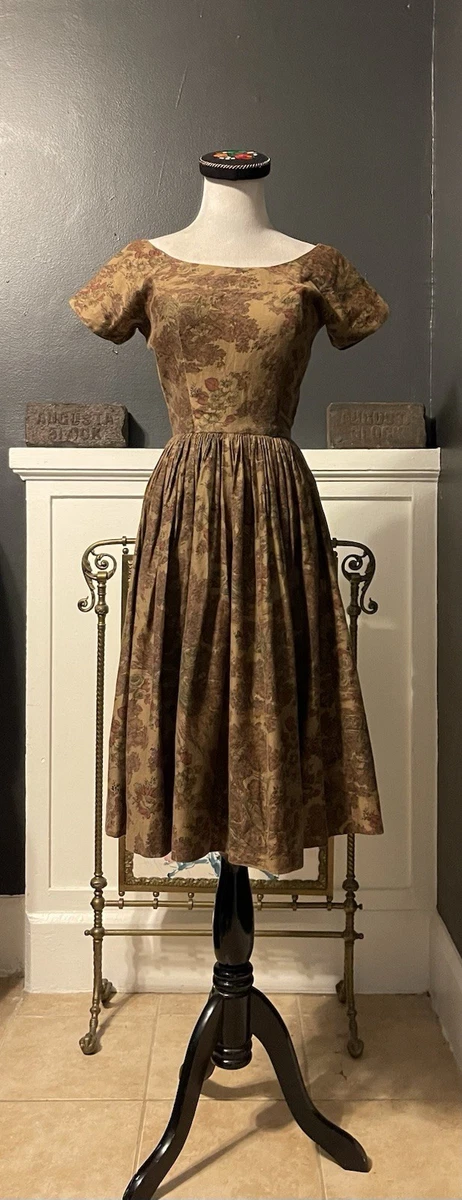 brown rockabilly dress Rockabilly Halter Ruched 50s Style Short Wedding Dress Pinup Wedding Dress