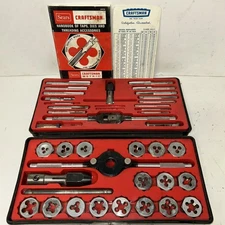Craftsman Kromedge 41pc SAE Tap & Die Set Vintage 5201