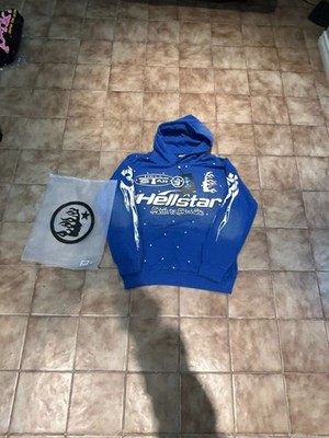 Hellstar Blue Graphic Hoodie | eBay