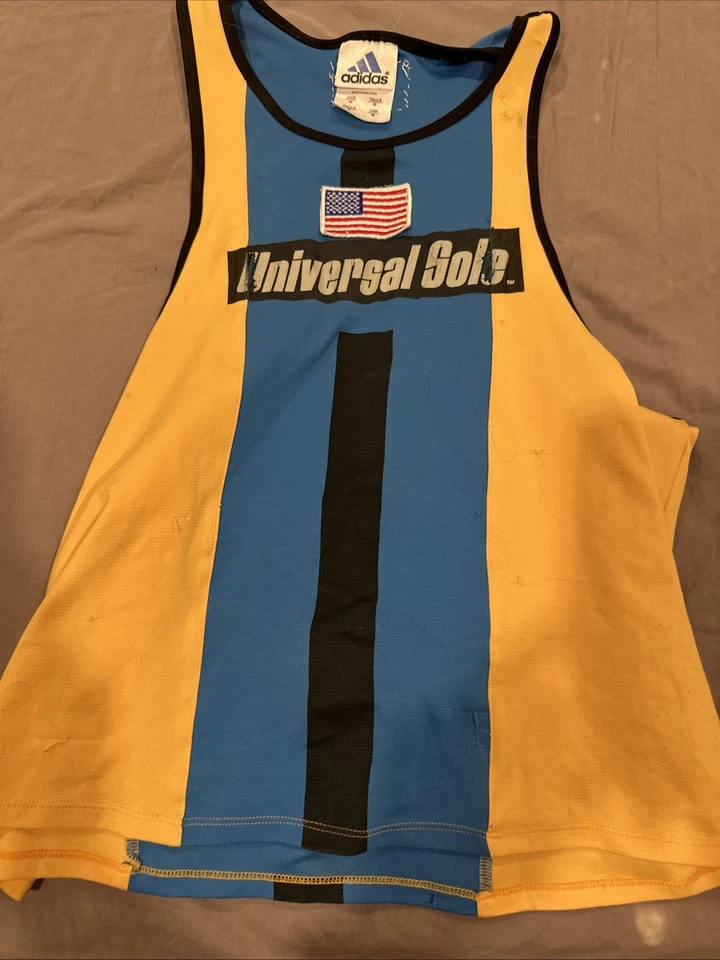 Camiseta sin mangas para correr Adidas para hombre mediana atlética gimnasio Foto 4 de 4