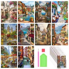 Diamond Painting Kits for Adults, 10 Pack 5D Diamond Art Kits for Beginners R...