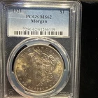 1921 $1 Morgan Silver Dollar PCGS MS 62
