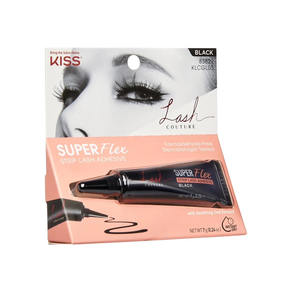 Black Strip Lash Adhesive 024 Oz Waterproof Oat Extract Precision Control Nozzle - Image 4 of 4