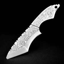 Custom Handcrafted Engraving Fixed Blade Skinning Vintage Knife Full Tang