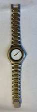 RARE Paolo Gucci Two-Tone Gold Silver Stainless Steel Watch Swiss Quartz