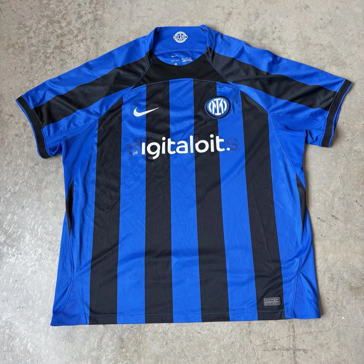 Inter Milan Size 2XL International Club Soccer Fan Jerseys for