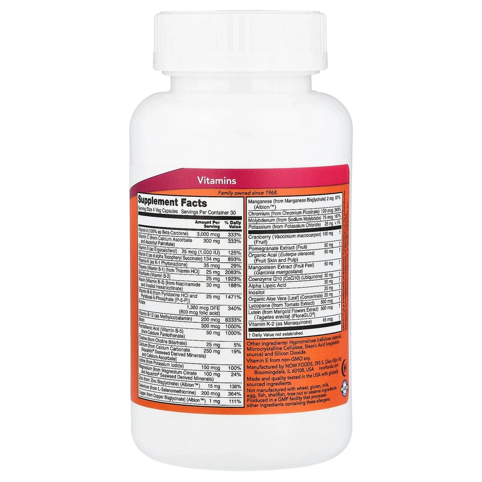 Eve™, Superior Mujer Multi, Sin Hierro, 120 Cápsulas Vegetales Foto 2 de 3