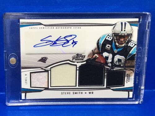 2013 Topps Prime Certified Steve Smith Prime V Auto Relic And Patch /200 NM-MT
