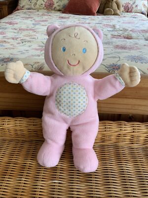 Pink Mothercare Comforter MOTHERCARE PINK CREAM STARS BEDTIME BEAR