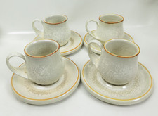 4 x Mancioli 2 tazze e piattini porcellana fatti a mano Italia