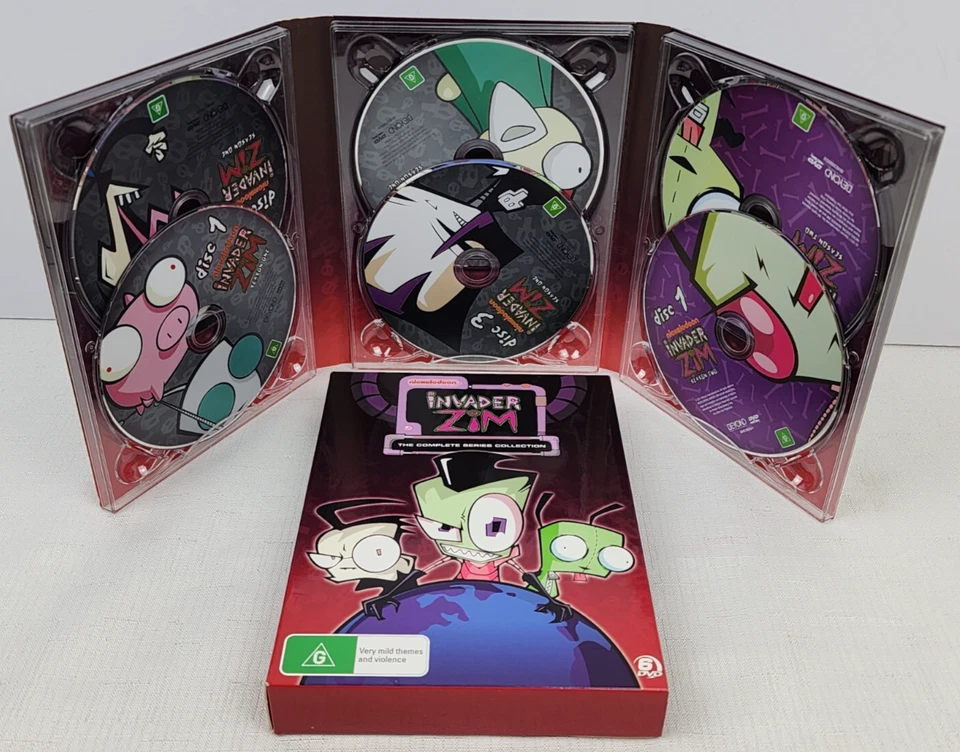 Invader Zim - The Complete Series Collection Season 1 + 2 DVD Animated R4 - Image 3 of 4