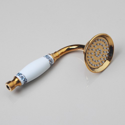 Gold Bathroom Hand Held Spray Rainfall Shower Head Tub Faucet Mixer Tap i3 - Bild 6 von 11