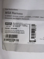 NEW MSA Workman Arc Flash Vest-Style Harness #10162695 X-LARGE Back/Side W Loop