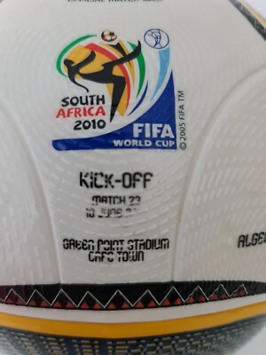 ADIDAS BALL WORLD CUP 2010 JABULANI MATCH USED FIFA COA KICK-OFF