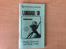 Indonesian Phrase Book / Dictionary - Pocket Size - by Language/30 