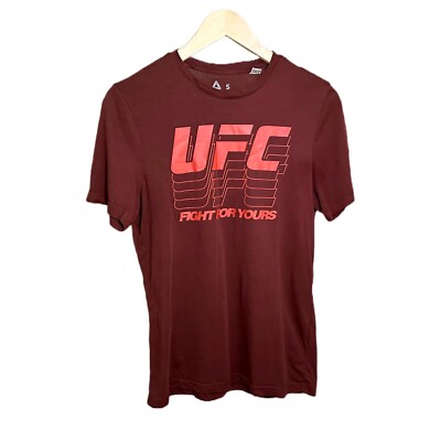 EXCLUSIVE Small UFC Reebok Men’s Dark Red T-Shirt
