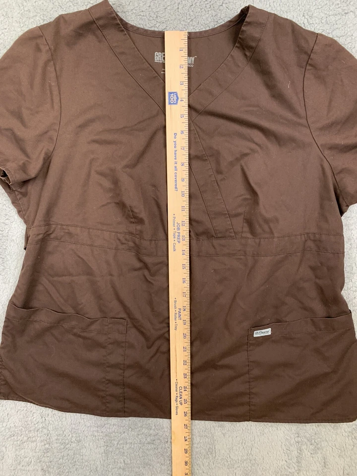 Blusa Médica Para Mujer Talla XXLarge Gris’s Anatomy By Barco ABC Studio Marrón Pullover Foto 4 de 4