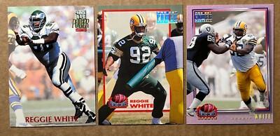Reggie White 1992 ProSet Power, 1993 ProSet Power  Power Movers  Football Cards.