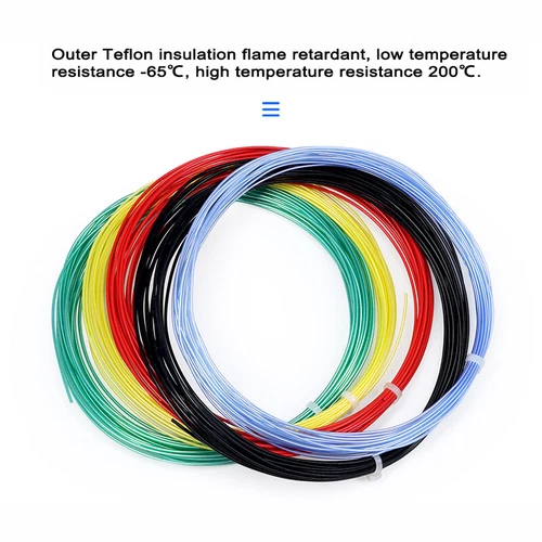 30AWG/28AWG ~0,5mm² Einzelader versilberter Kupferdraht PTFE isoliertes Kabel - Picture 9 of 25