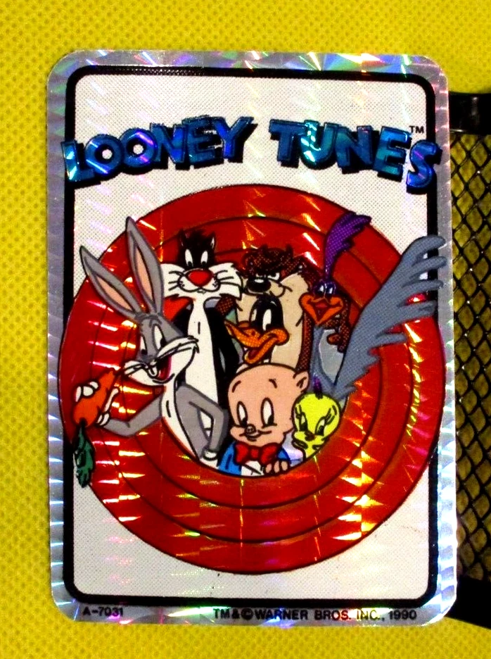 VINTAGE 1990 LOONEY TUNES VENDING MACHINE PRISM STICKER BUGS DAFFY PORKY TWEETY - Image 2 of 4