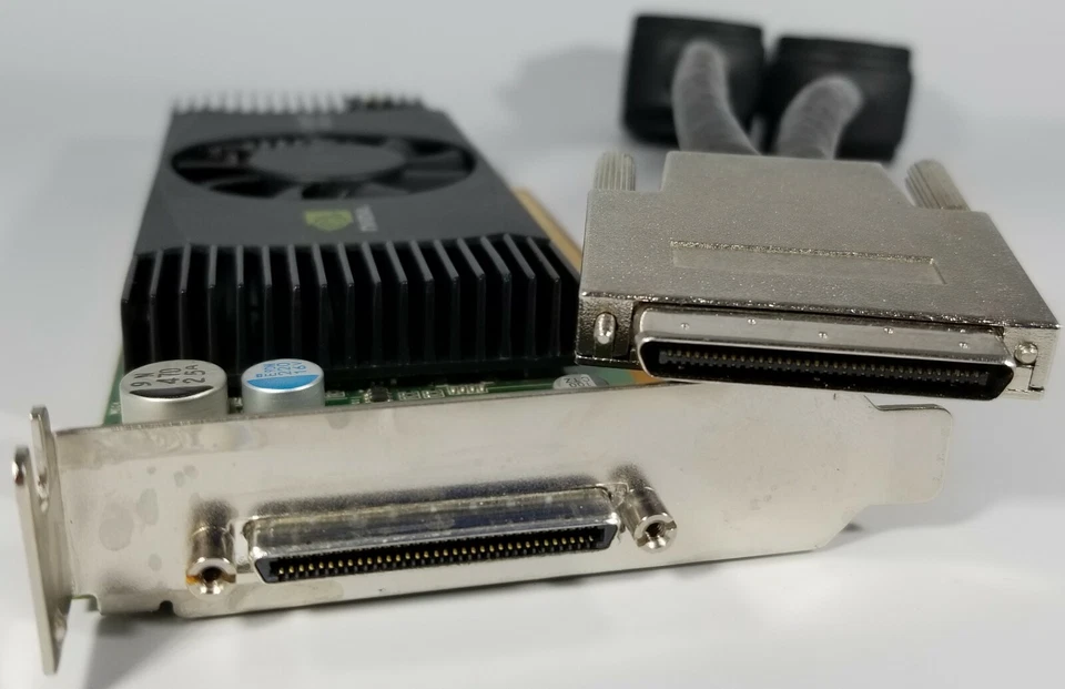 Dell NVIDIA Quadro NVS 420 SFF Slim VHDCI QUAD DVI Four Monitors Video Card - Image 4 of 4