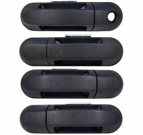 4PC Exterior Front Door Handles Set Black New for 2002-2010 EXPLORER MOUNTAINEER - Foto 1 di 10