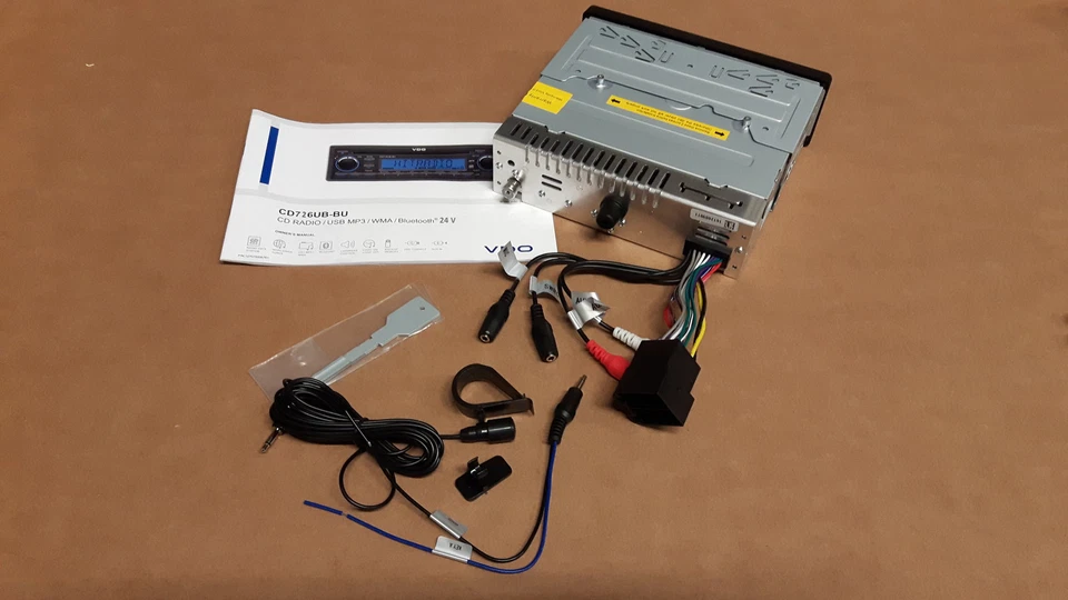 24 Volt Bluetooth LKW Radio RDS Tuner CD MP3 WMA USB Truck Bus 2910000080800 - Bild 3 von 4