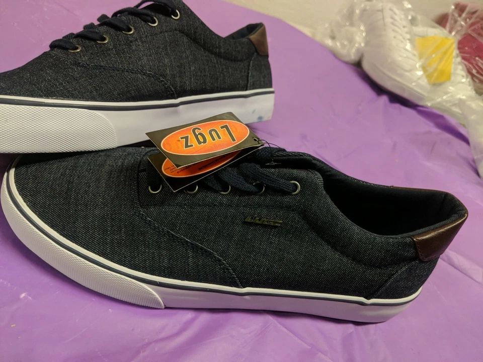 Lugz Hombre Hombre Talla 9 Denim Zapatos Sin Cordones ~ Shelf175e Foto 2 de 2