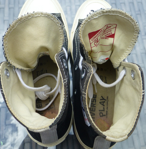 Converse Chuck Taylor All-Star 70 Hi Comme des Garcons Black Play 150204C UK 4 - Picture 12 of 14