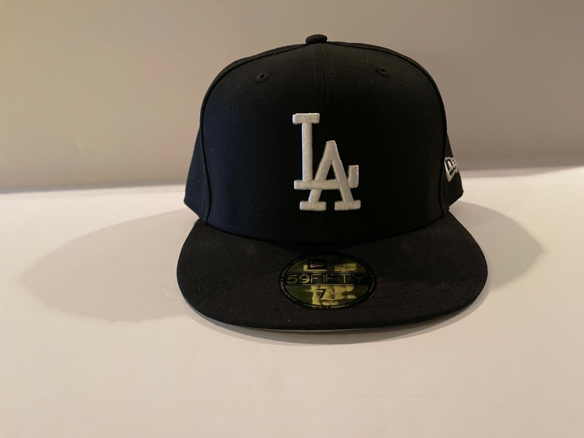LOS ANGELES DODGERS NEW ERA 59FIFTY FITTED HAT BLACK WHITE LOS ANGELES DODGERS NEW ERA 59FIFTY FITTED HAT BLACK WHITE