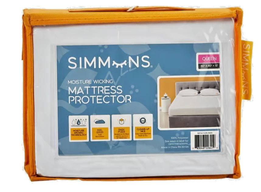 FULL Mattress Protector Simmons BeautyRest new waterproof moisture wicking thin