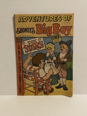 Adventures Of Shoney s Big Boy Burger Camic Book Issue # 33 (Carded & Sleeved)