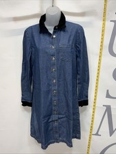 Women’s Match Vintage Denim Dress Size 6 Petite Made In The USA. 000255