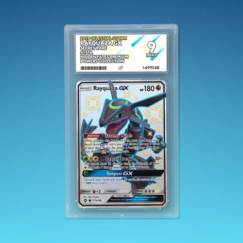 2019 - Rayquaza GX - Celestial Storm - 177a/168 - Secret Rare Ace 9