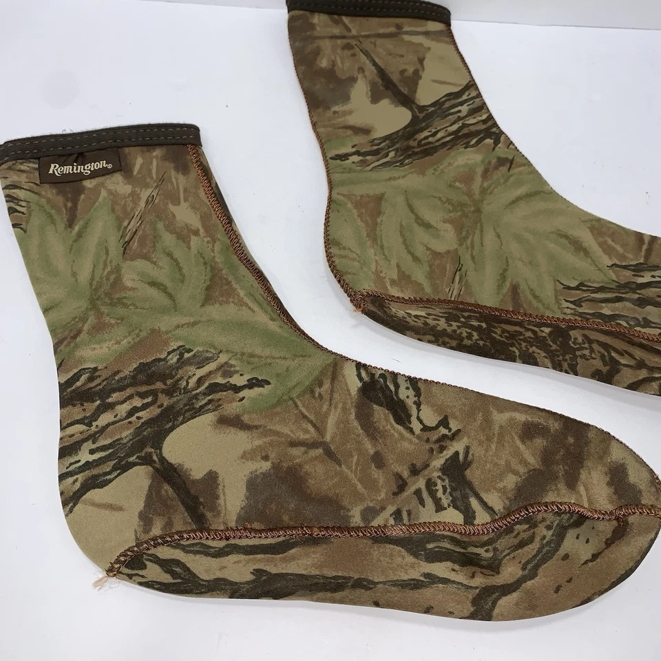 Remington Camo Neoprene Boot Socks Realtree Booties Men’s Size M Hunting - Image 2 of 4