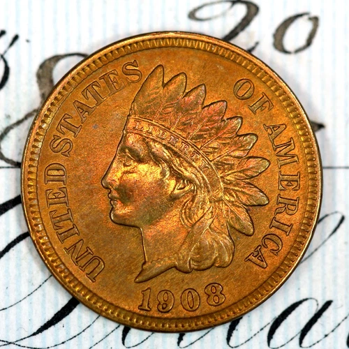 * 1908-S * SUPERB+ GEM BU MS INDIAN HEAD PENNY * FROM ORIGINAL COLLECTION