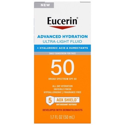 Eucerin Advanced Hydration Sunscreen Lotion SPF50 - 5 fl oz
