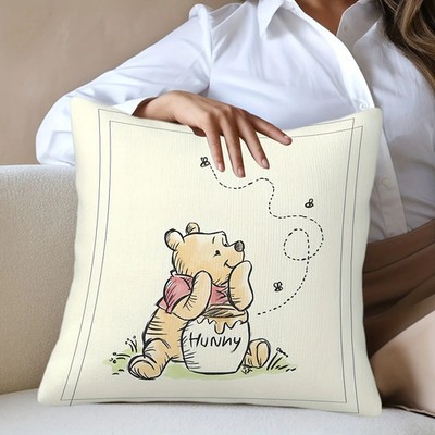 Winnie the Pooh Cartoon-Kissenbezug Dekoratives Kissen 40-60cm Polyester