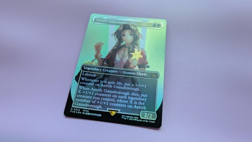 MTG Aerith Gainsborough Final Fantasy Rare Borderless FOIL HOLO - Bild 2 von 2
