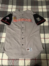 Washington Wild Things #13 Baseball Jersey Gray Grey Size 46 Frontier League