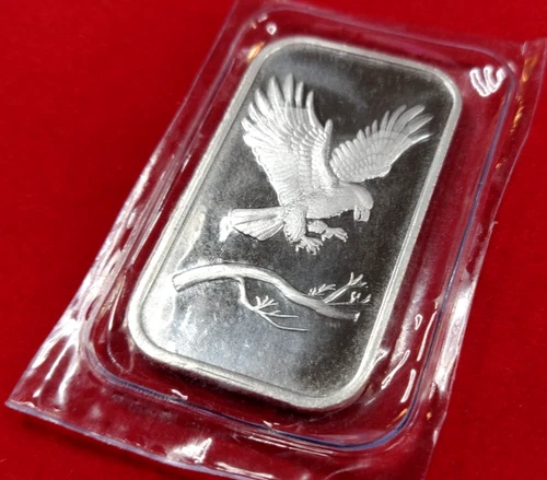 Silver Bar 1 oz .999 Fine- SILVERTOWNE EAGLE LANDING ~ CK  IT OUT !