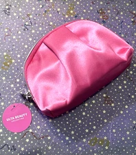 Ulta Beauty Hot Pink Zipper Makeup Bag 8 Piece Cosmetics Set Kit Limited Edition