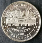 1985 Rocky Mountain Coin 1oz Silver Trade Unit Round