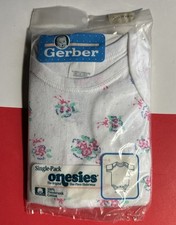 Vintage NEW 1993 Gerber Newborn Onesie XL SEALED 100 Cotton Pre-Shrunk
