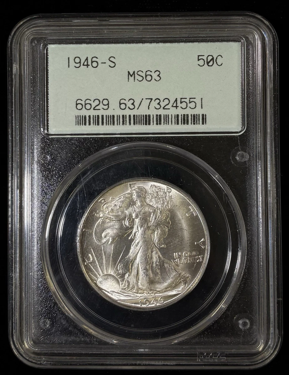 MS 63 Graded 1946 Year Liberty Walking Half Dollars (1916-1947