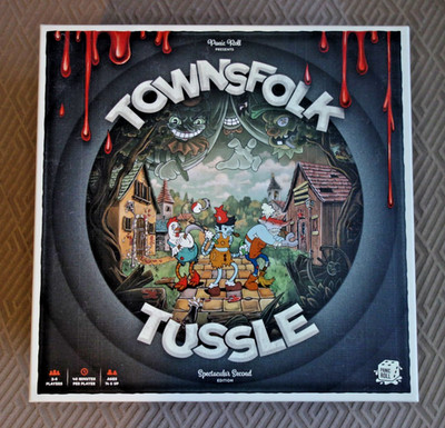 Panic Roll Board Game  Townsfolk Tussle (Kickstarter Spectacular 2nd  Box EX/NM