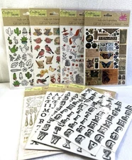 Lot of Rub-On Transfers Flowers Birds Letters Butterflies Cute Vintage Vibes New
