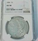 1886-P $1 Morgan Silver Dollar NGC AU 58