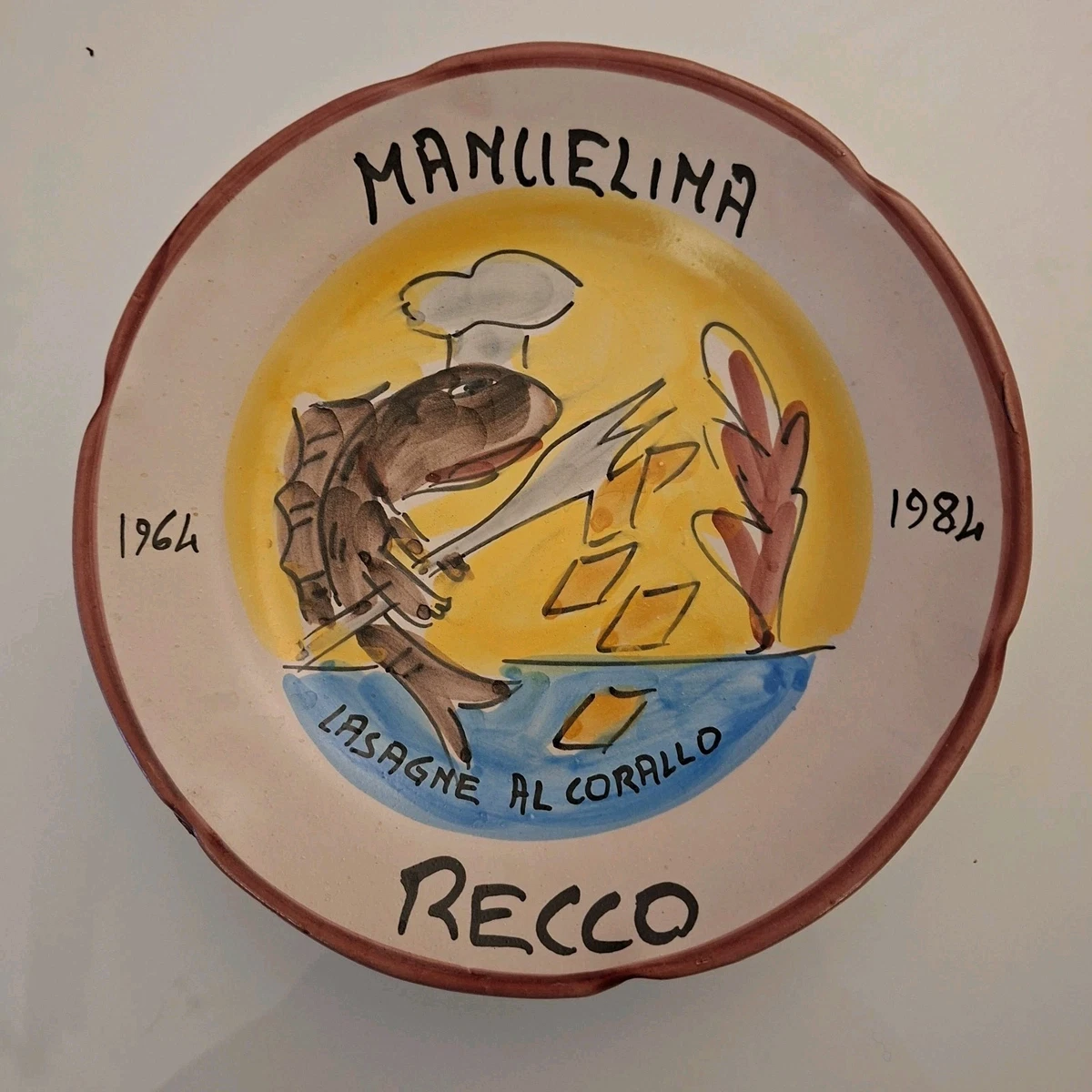 DE SIMONE 4 Piatti In Ceramica Anni '80 - Collezione Autogrill Del Buon Ricordo EUR 49,00 - IT