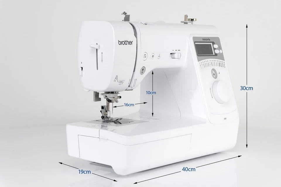 Brother Computer Nähmaschine Innov-is A16 Komfort Nadeleinfädler LC Display LED - Bild 3 von 4
